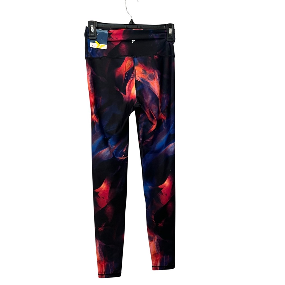 Old Navy Powersoft High-Rise 7/8 Ankle Leggings Small Tall Abstract Flame‎ Print - Picture 2 of 9